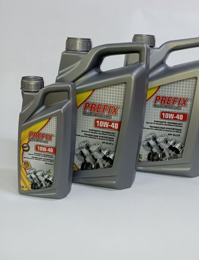Полусинтетическое моторное масло PREFIX 10W-40 Syntetic Gasoline&Diesel 5л. SL/CF-4 1