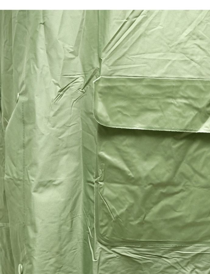 Pelerină verde impermeabilă cu glugă BK, mărimea M, pentru protecție împotriva intemperiilor 1