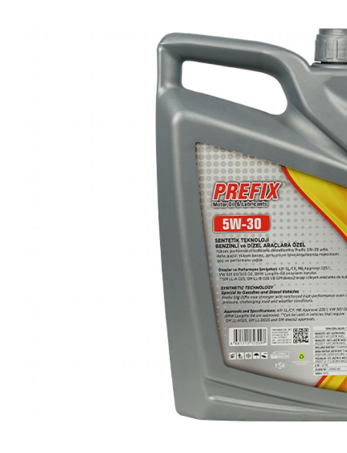 Ulei de motor PREFIX 5W-30 Syntetic Gasoline&Diesel 4L. SL/CF-4 1
