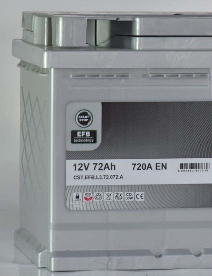Acumulator CASTROL 72 Ah EFB 278×175×190 1