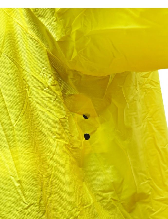 Жёлтый непромокаемый плащ с капюшоном BK, размер XXL, для защиты от дождя 1