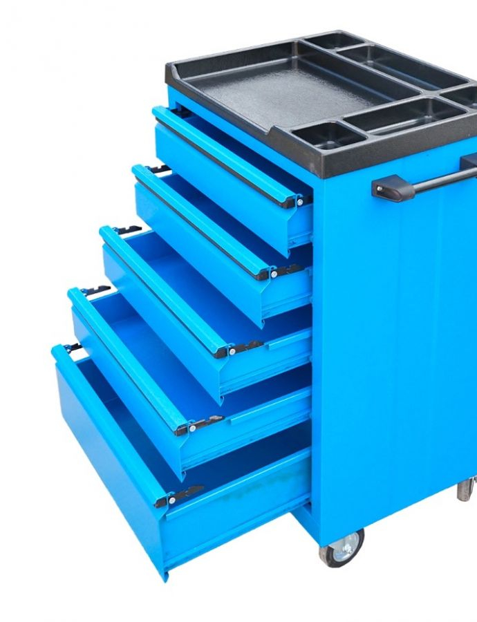 Тележка для инструментов метал. с 5 ящиками 450х700х890мм BK 2