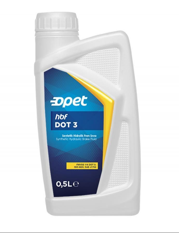 Тормозная жидкость OPET HBF DOT 3 (500ML) 1