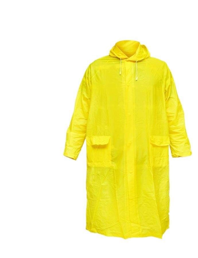 Pelerină galbenă impermeabilă cu glugă BK, mărimea XL, pentru protecție împotriva ploii 3