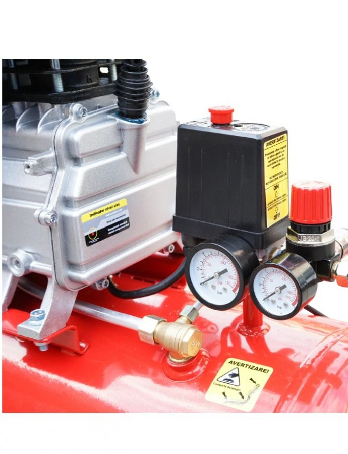 Компрессор воздушный 50л, 1,5 кВт/2 л.с, 8 бар, объем 184 л BK 2