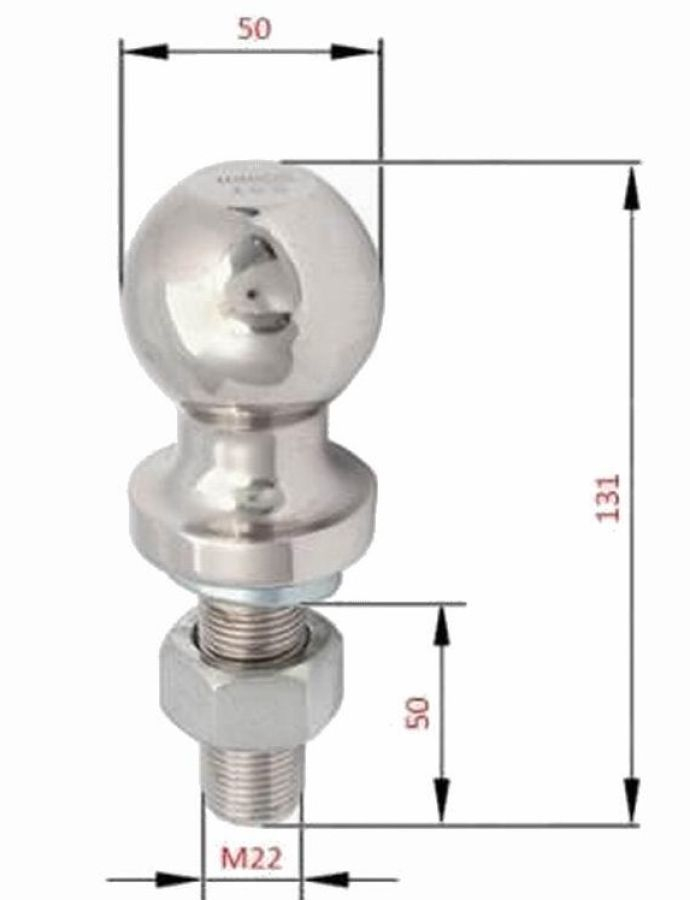 Буксирное устройство (шарик 50x55 М19). 1