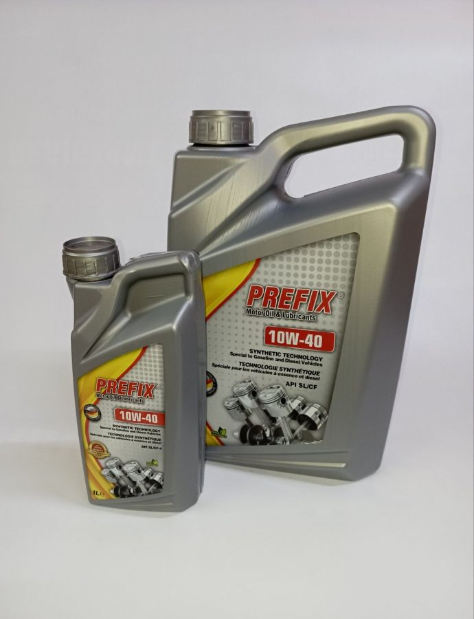 Полусинтетическое моторное масло PREFIX 10W-40 Syntetic Gasoline&Diesel 5л. SL/CF-4 3