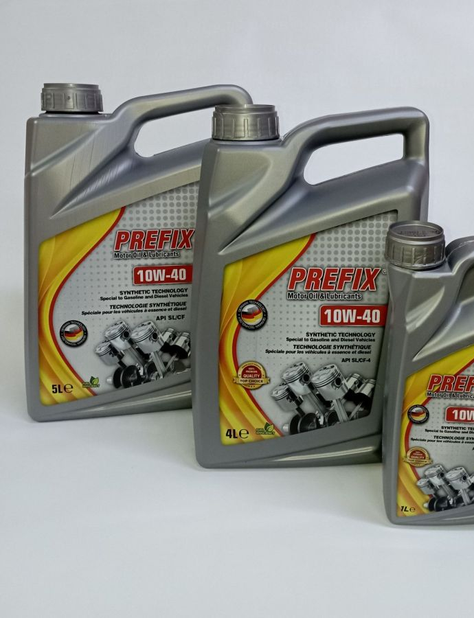 Полусинтетическое моторное масло PREFIX 10W-40 Syntetic Gasoline&Diesel 5л. SL/CF-4 2