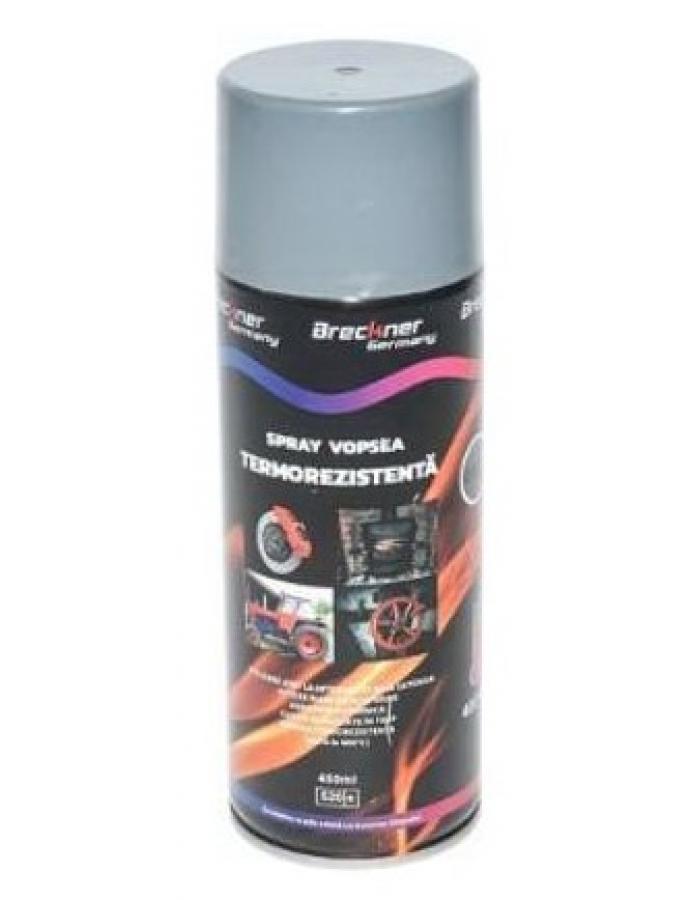 Краска термостойкая +400ºC серая акриловая (450мл) BK