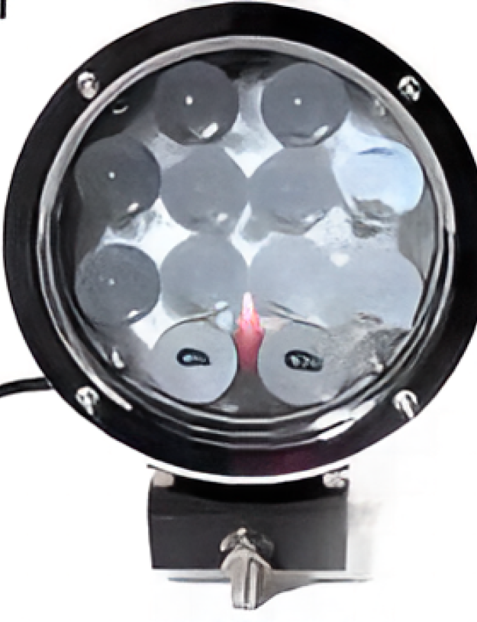 Proiector de lucru LED 36W 12–24V rotund cu fascicul hibrid pentru utilaje și camioane