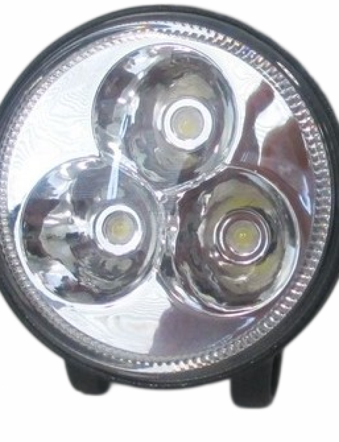 Proiector de lucru LED 9W 12–24V rotund cu fascicul luminos îngust de 30°