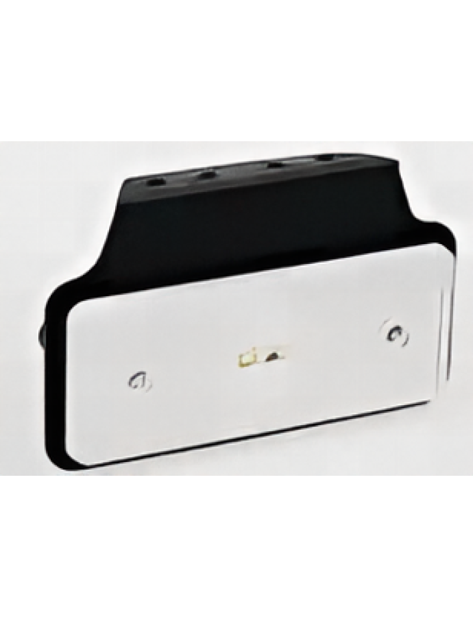 Lampă de gabarit MD-013 B+K albă cu soclu și suport — lampă LED de poziție albă pentru remorci, camioane și utilaje speciale.