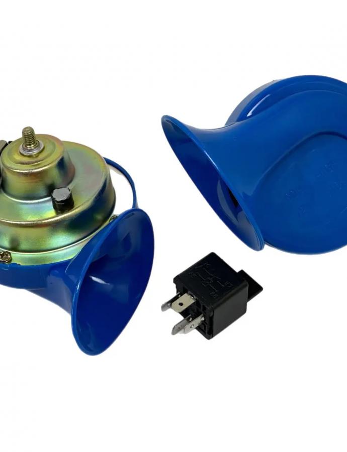 Claxon goarna 12V albastru 2buc DK