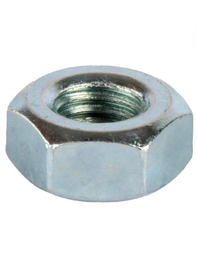 Гайка М20 с пластиковым стопором, сталь 8 — надёжная фиксация с защитой от раскручивания при вибрациях.