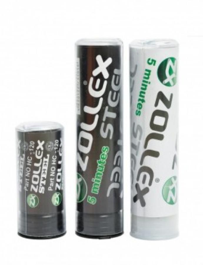 Холодная сварка Zollex универсальная (пластилин) 57 г чёрная — состав для быстрого ремонта различных материалов.