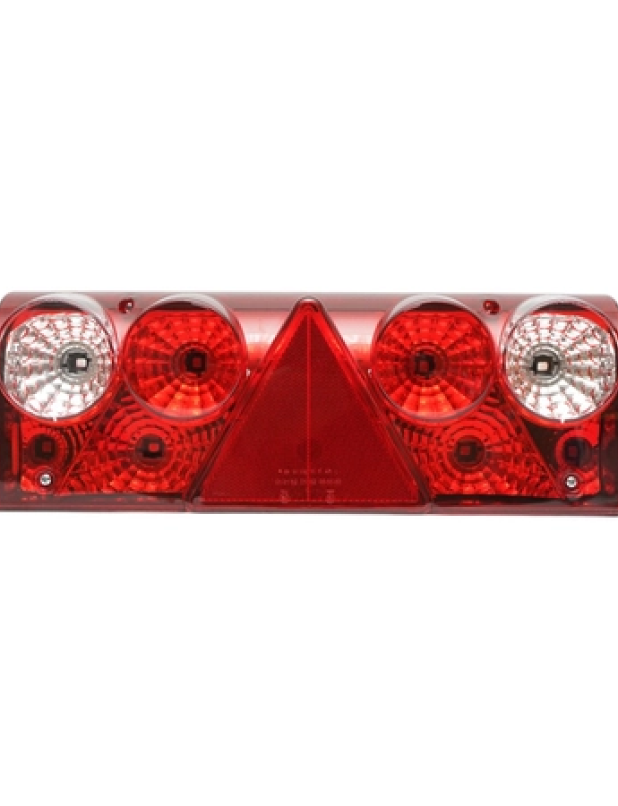 Lampă spate 24V stânga 430×130×80 mm — lampă combinată spate pentru camioane, remorci și semiremorci.