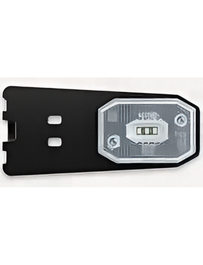 Lampă de gabarit FT-001 BIV culoare albă cu suport lung și reflector