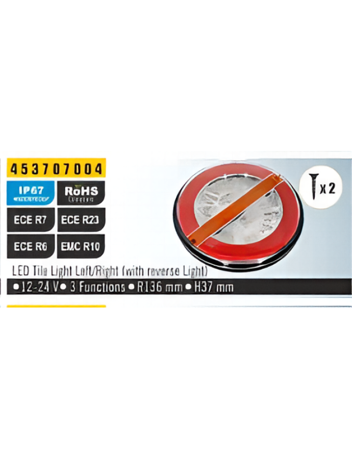 Lampă LED 12/24V gabarit, semnalizare, marșarier — lampă spate universală cu LED pentru camioane și remorci.