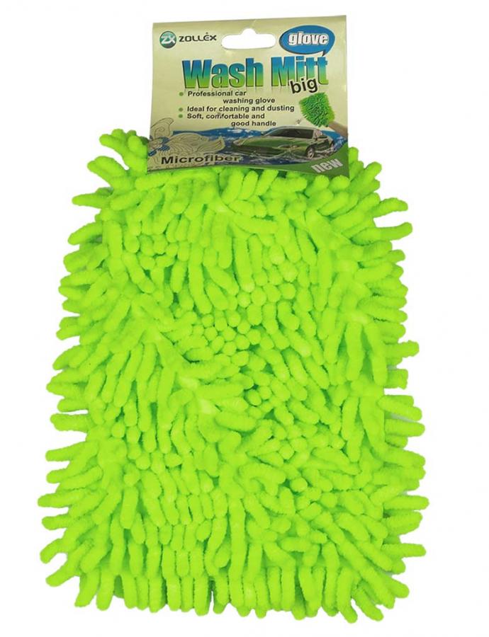 Mănușă tip tăiței ZP-009 Zollex – microfibră moale și sigură pentru spălarea delicată a mașinii, îndepărtare eficientă a murdăriei fără zgârieturi și urme.