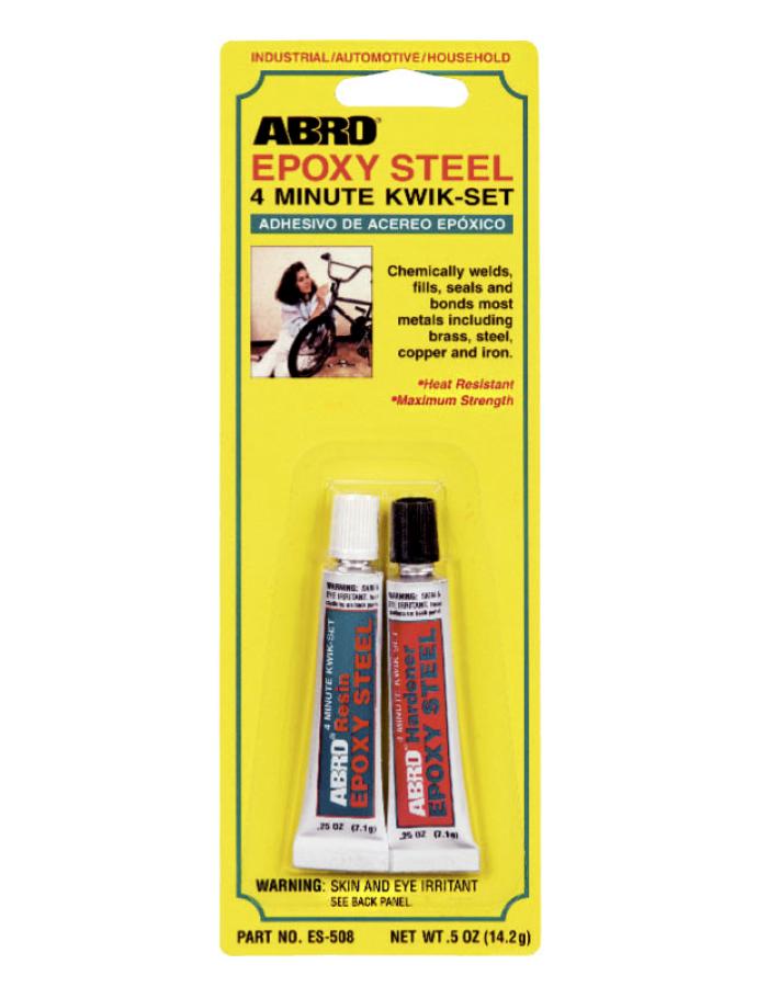 Клей эпоксидный универсальный ABRO 2 компонента 20 г — прочный состав для соединения различных материалов.