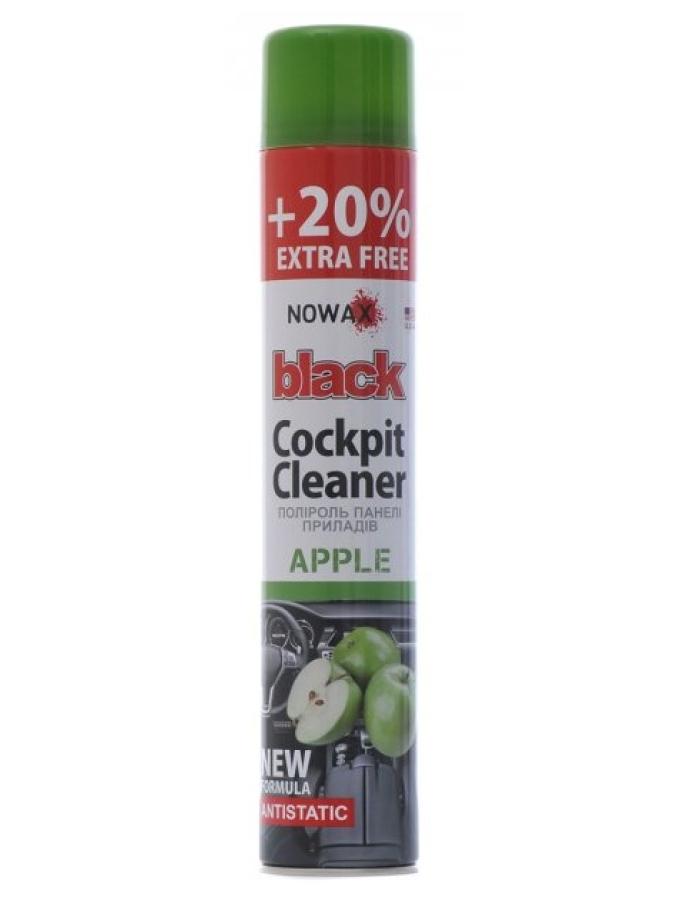 Polish pentru bord NOWAX Spray 750 ml Apple — produs pentru curățarea și protecția bordului cu aromă de măr.
