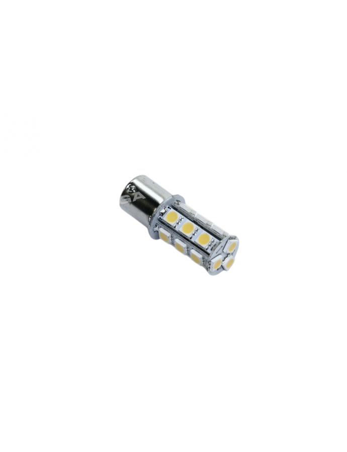 Bec LED S25 18SMD BA15S 24V alb pentru semnalizatoare și stopuri TEMPEST
