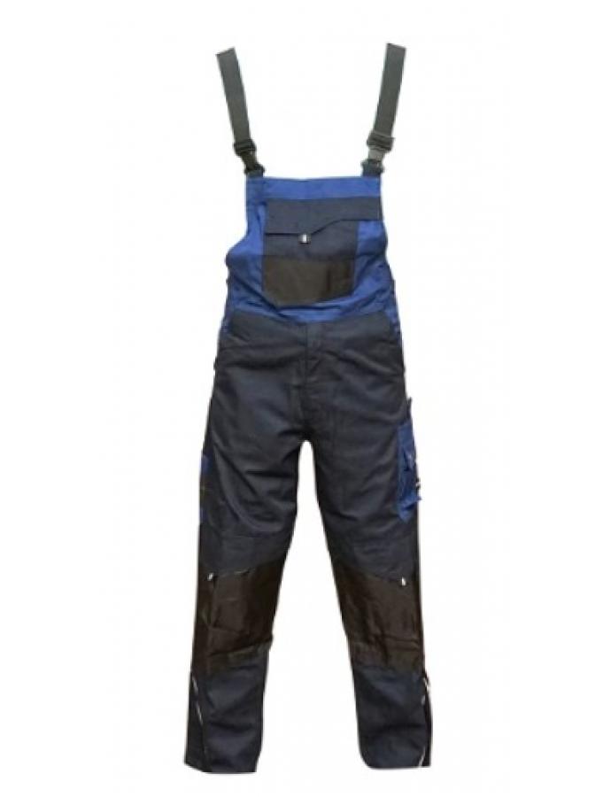 Salopetă de lucru albastră din bumbac și poliester