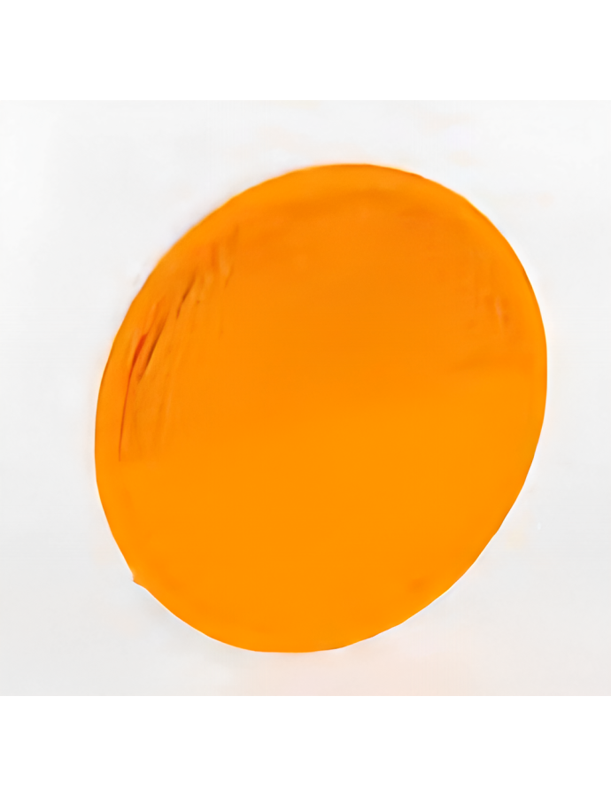 Catadioptru rotund Ø80 mm galben pe suport cu șurub M5