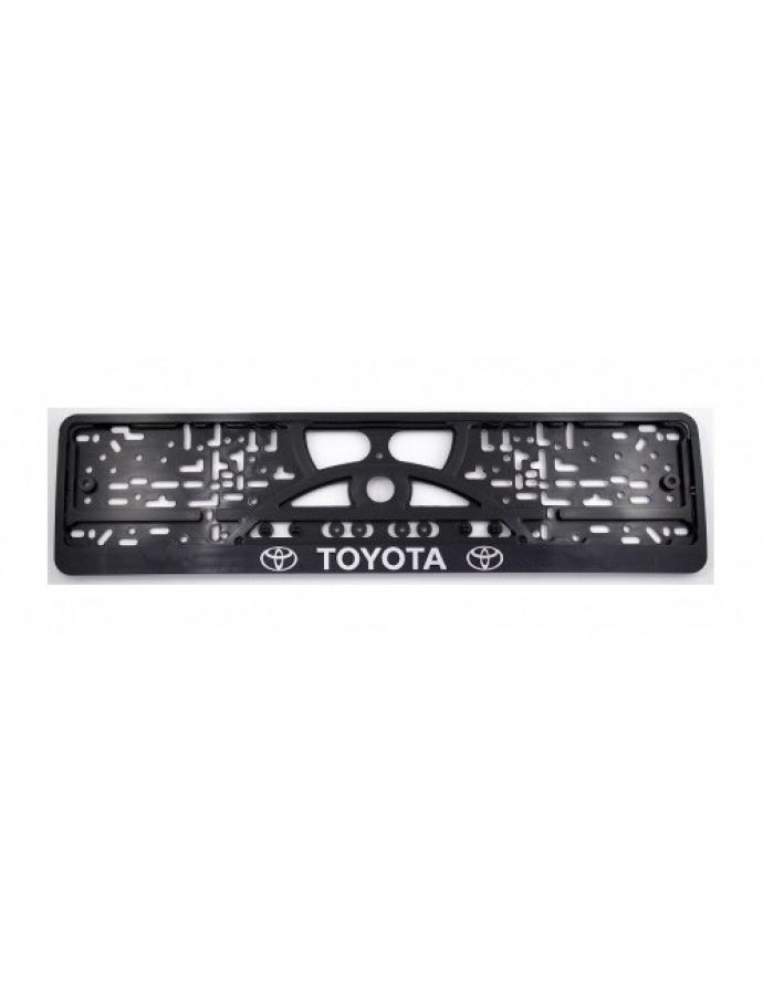 "Ramă pentru număr TOYOTA (2 bucăți) - suport elegant și convenabil pentru plăcuțele de înmatriculare auto."