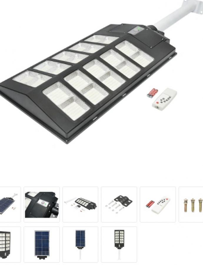 Fanal solar de 300W pentru iluminat stradal, luminozitate mare, ecologic și economic, durabilitate și fiabilitate.