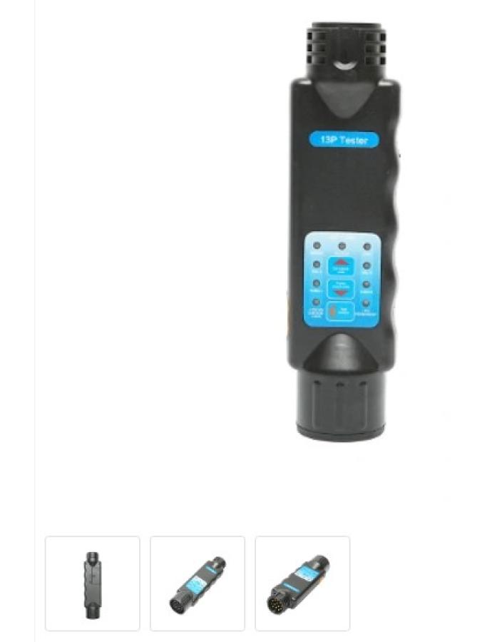 Тестер для проверки фонарей прицепа 13-контактный — устройство для диагностики электрической системы прицепа.