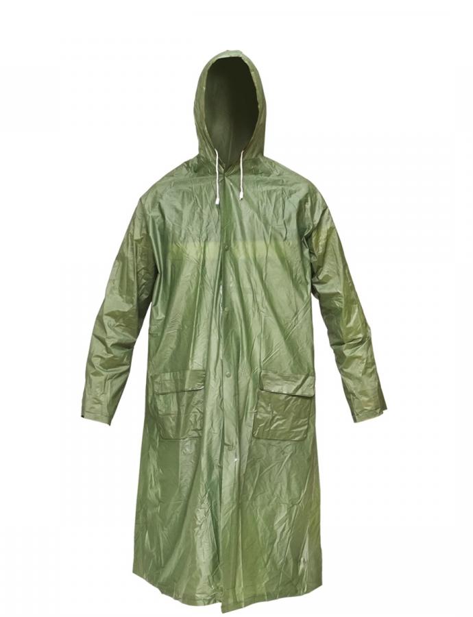 Pelerină verde impermeabilă cu glugă BK, mărimea XXXL, pentru protecție împotriva ploii