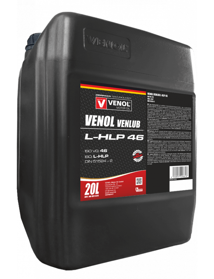 Ulei hidraulic Venol VENLUB L HLP46 zinc free 20L