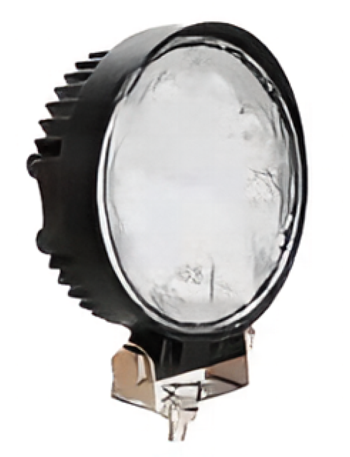 Proiector de lucru LED 24W 12–24V rotund cu fascicul luminos larg de 60°