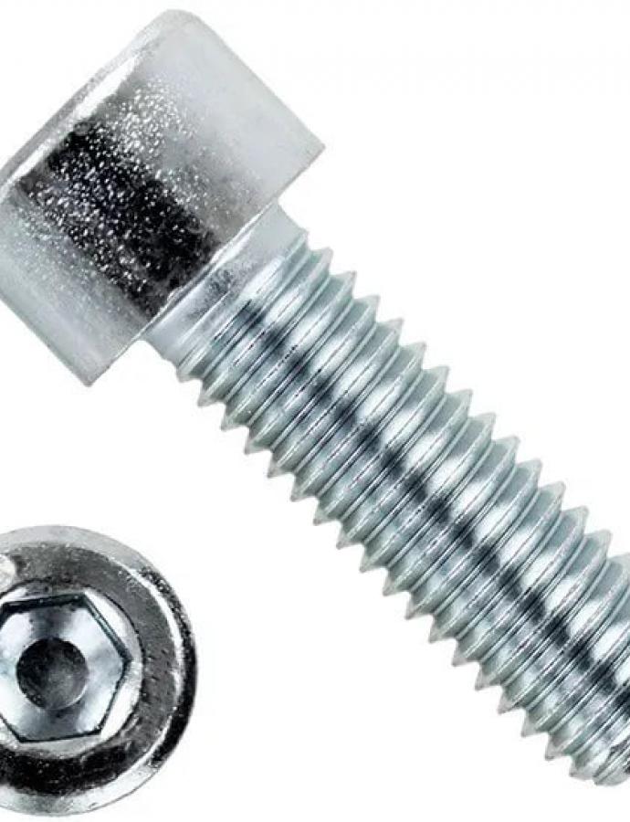 Șurub M6×70 mm cu hexagon intern, oțel 8.8, zincat — element de fixare rezistent cu protecție anticorozivă.