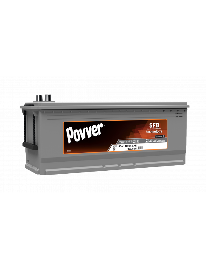 Аккумулятор автомобильный POVVER 145Ah (Mutlu) S3