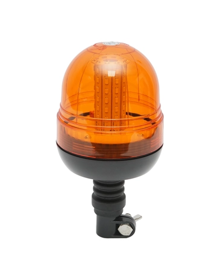 Baliză luminoasă intermitentă LED galbenă 12–24V IP65 pentru utilaje și vehicule