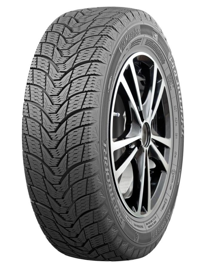 Зимняя (M+S) шина PREMIORRI ViaMaggiore 195/65R15 91T — рисунок протектора, сцепление на снегу и мокрой дороге, боковина.