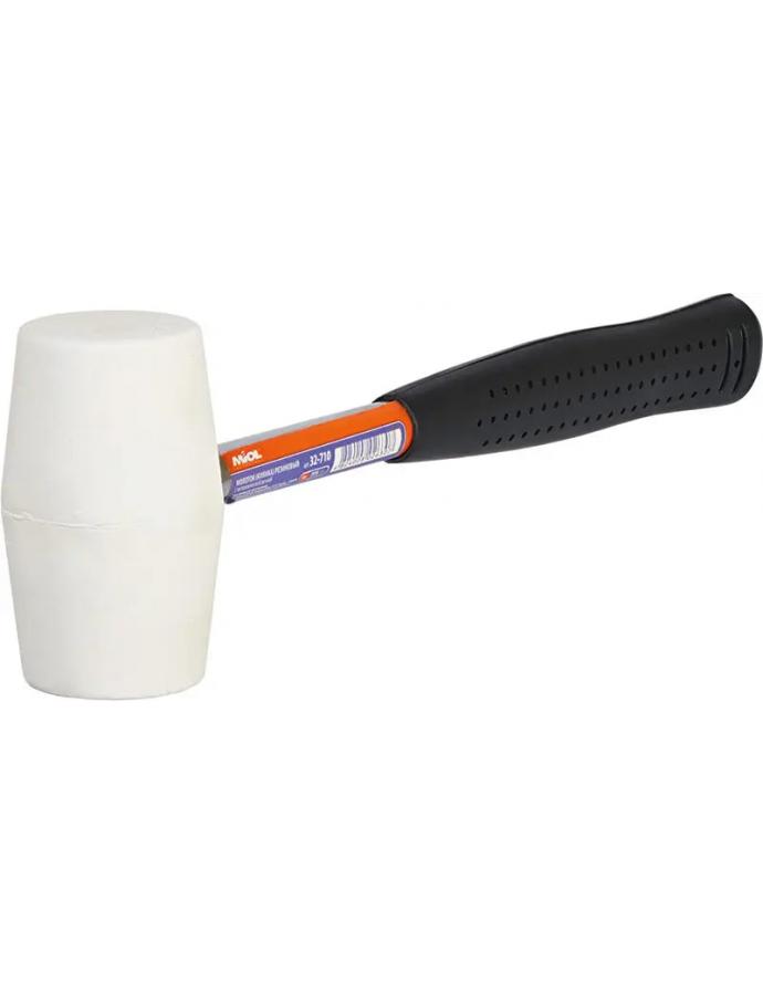 Ciocan de cauciuc cu mâner din oțel de 0,225 kg — instrument fiabil pentru lucrări delicate pe suprafețe sensibile.