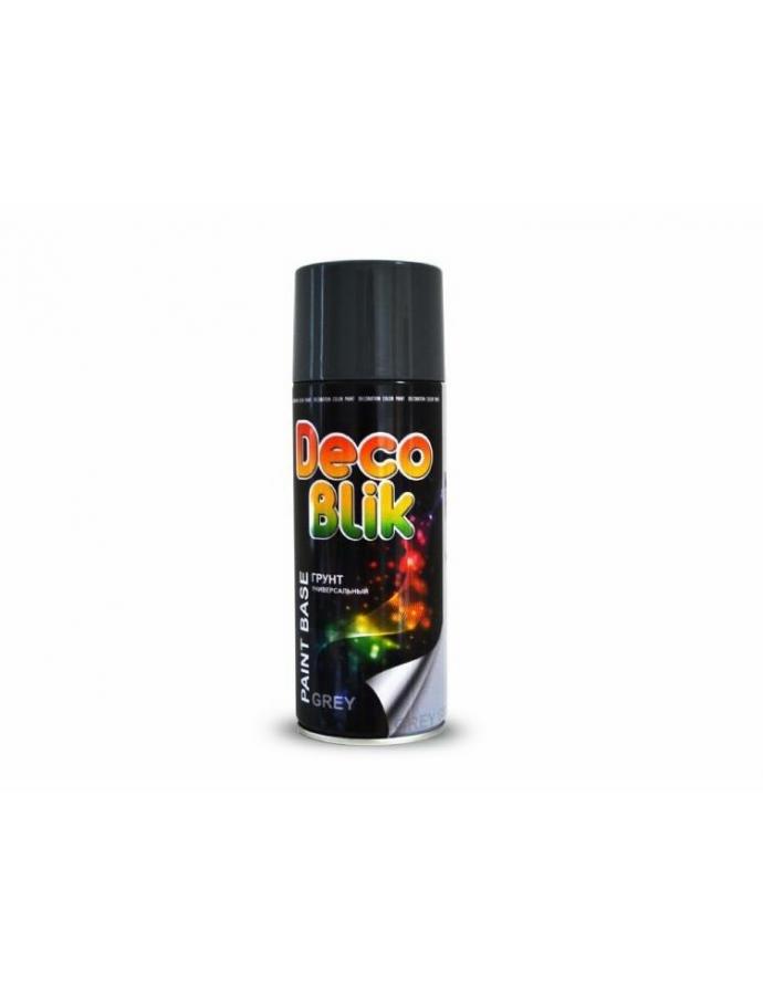 Грунтовка Deco Blik серого цвета 400 мл – аэрозольный грунт для подготовки поверхности перед покраской.