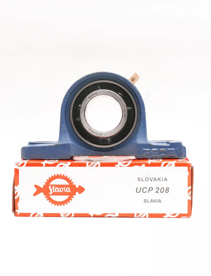 Rulmentul UCP 208 SLAVIA — un rulment fiabil cu carcasă, asigurând ușurința instalării și o durată lungă de viață în exploatare.