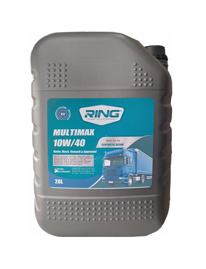 Масло RING 10W-40 MULTIMAX 20л SYN BLEND SEMI S. CI-4