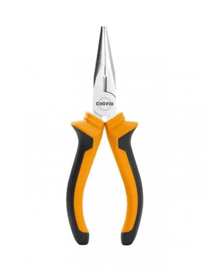 Clește cu vârf lung profesional Coofix, 160 mm — unealtă fiabilă pentru lucrări detaliate în spații înguste.