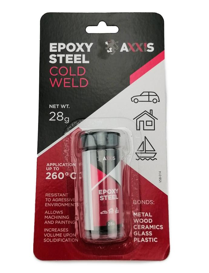 Холодная сварка AXXIS универсальная (пластилин) 28 г — состав для быстрого ремонта различных материалов.