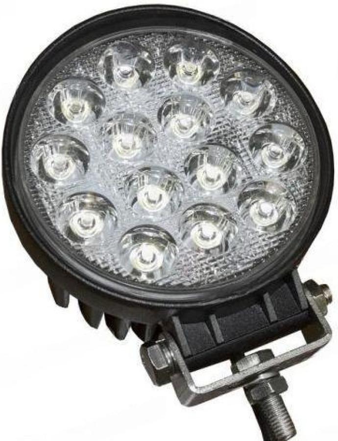 Proiector de lucru LED 42W 2730 lm 12–24V rotund cu fascicul luminos îngust de 30°