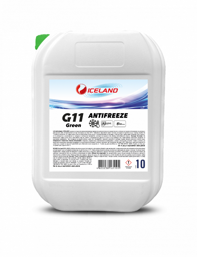Antifreeze ICELAND G-11 10. (verde)