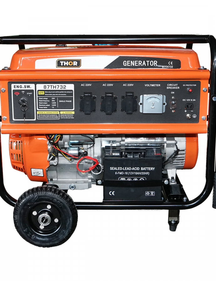 Generator pe benzină Thor 5.5KW – sursă de energie fiabilă și puternică pentru diverse aplicații