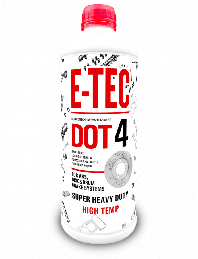 Lichid de frână E-TEC DOT-4 0,950 кг.