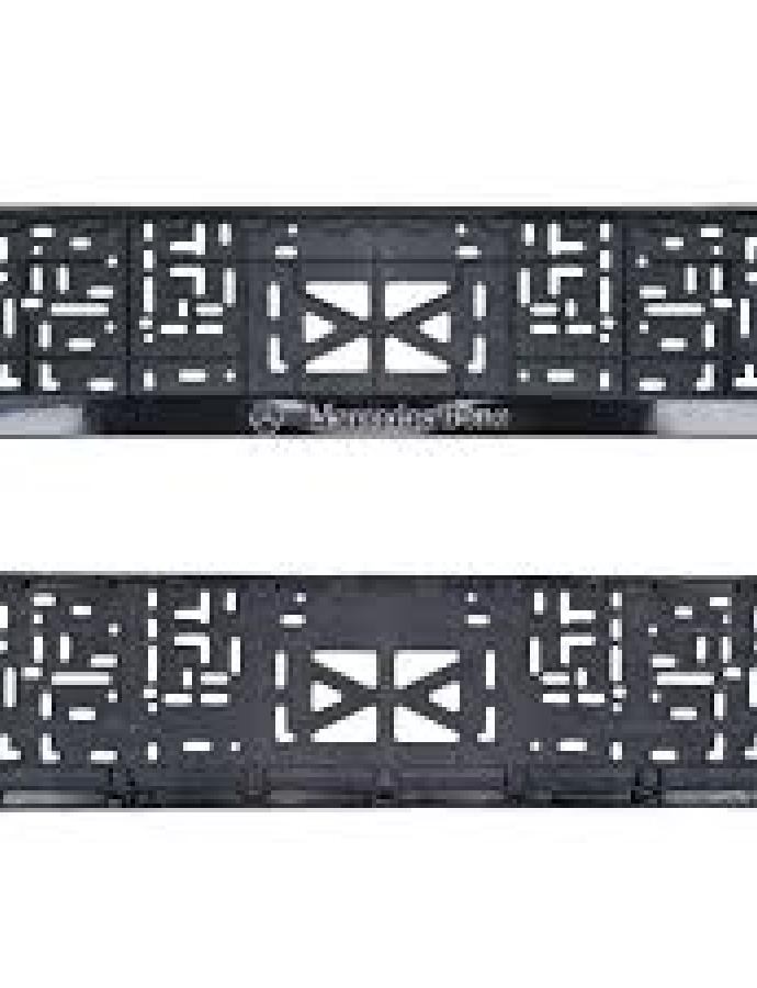 "Рамка для номера MERCEDES КТ (2шт) — комплект из двух прочных и стильных рамок для номерных знаков автомобилей марки Mercedes."