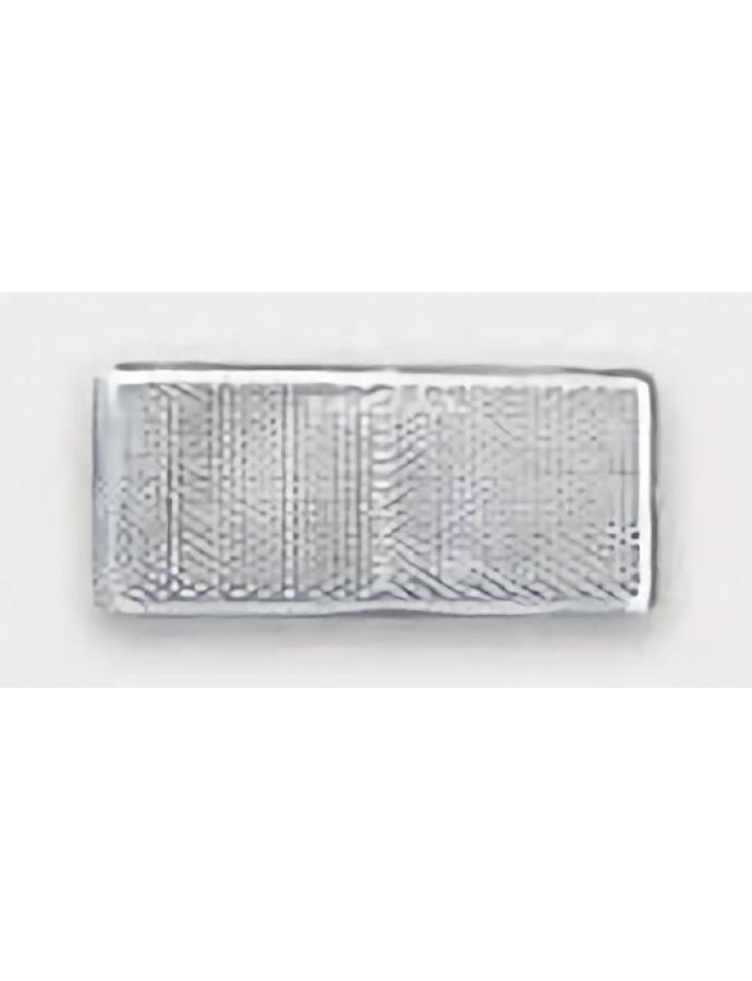 Catadioptru dreptunghiular 94×44 mm alb autoadeziv pentru remorci și utilaje